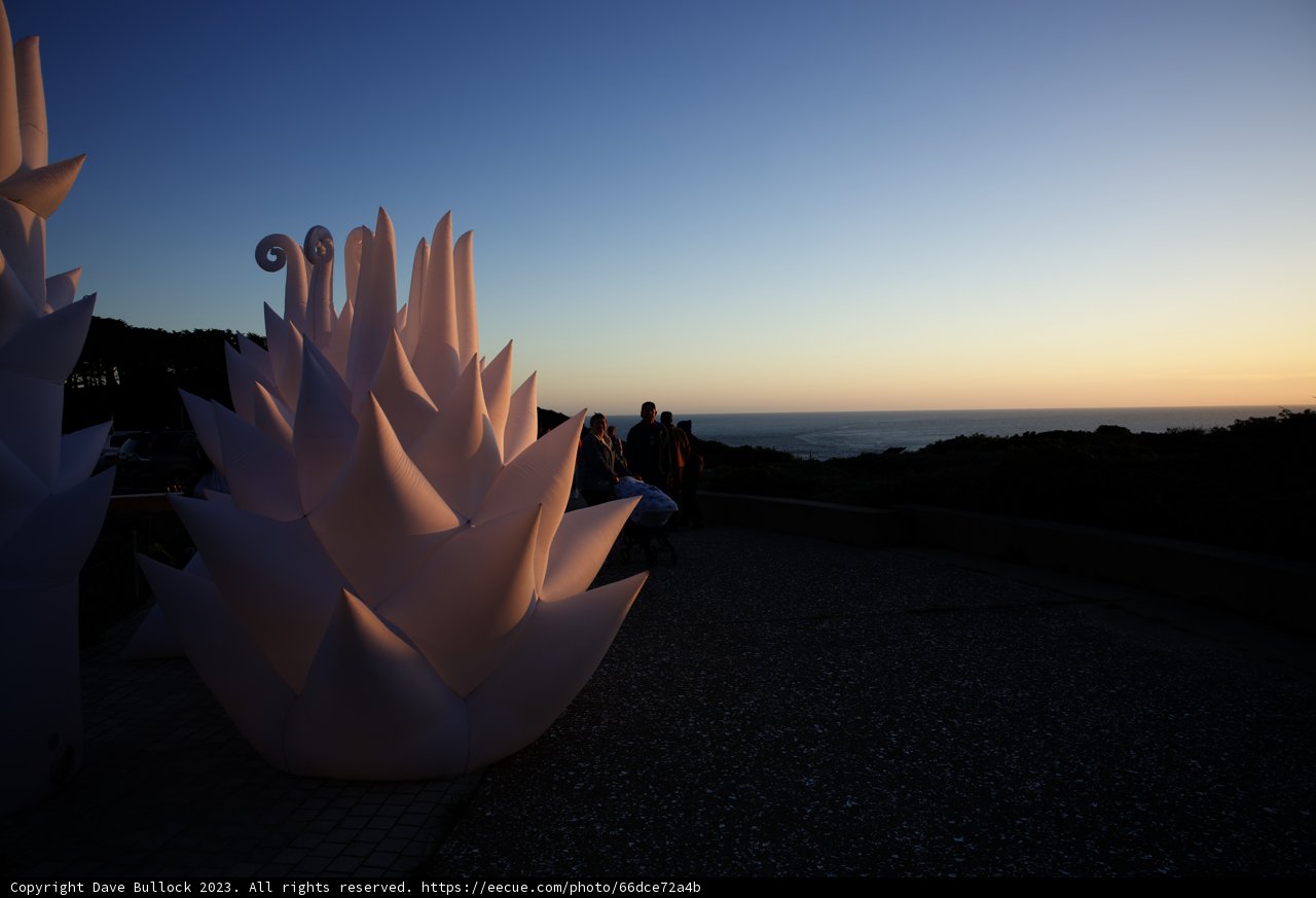 The White Sculpture at Sutro Baths