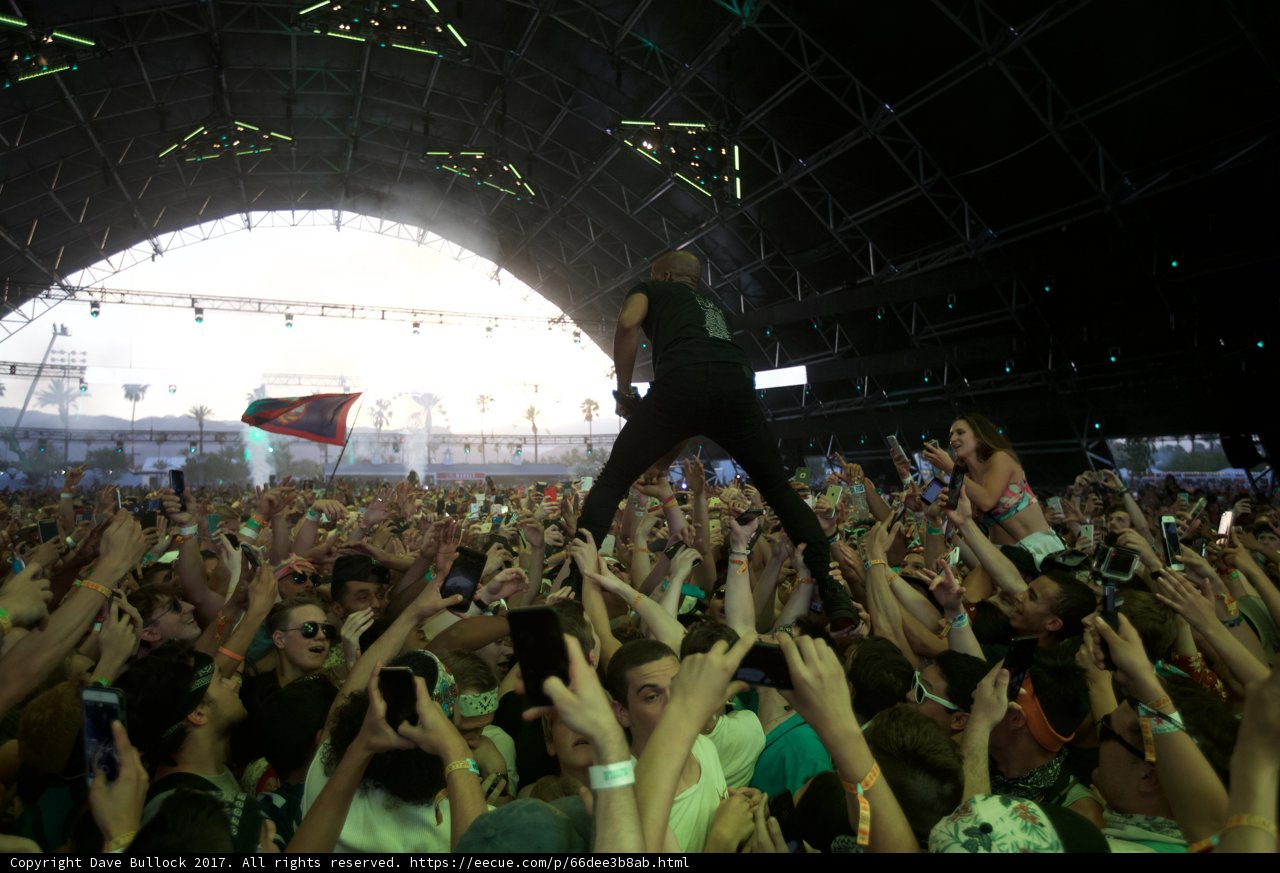 Crowd Surfing at Coachella