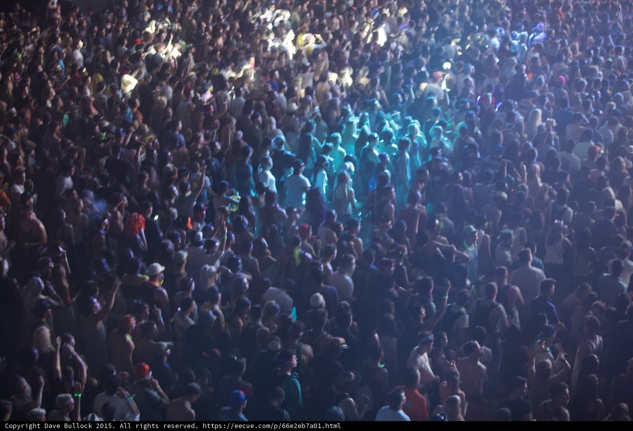The Electric Energy of the Urban Concert Crowd