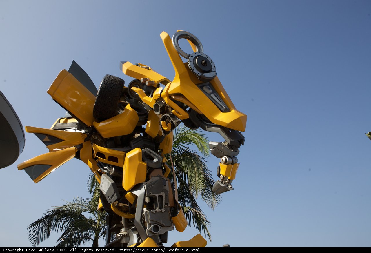 Futuristic Robot Guarding the Skies