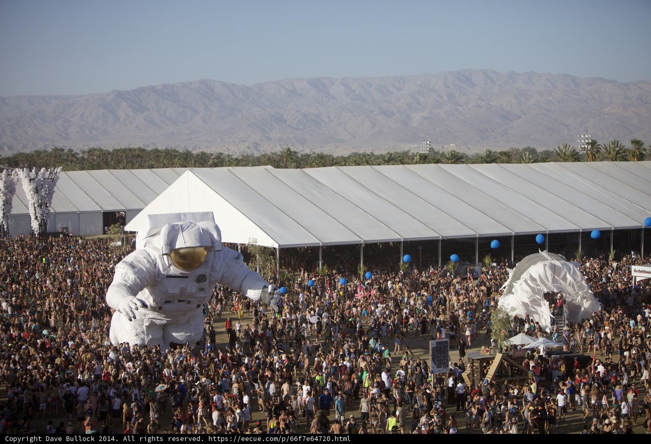 Gathering Under the Giant Tent at Coachella