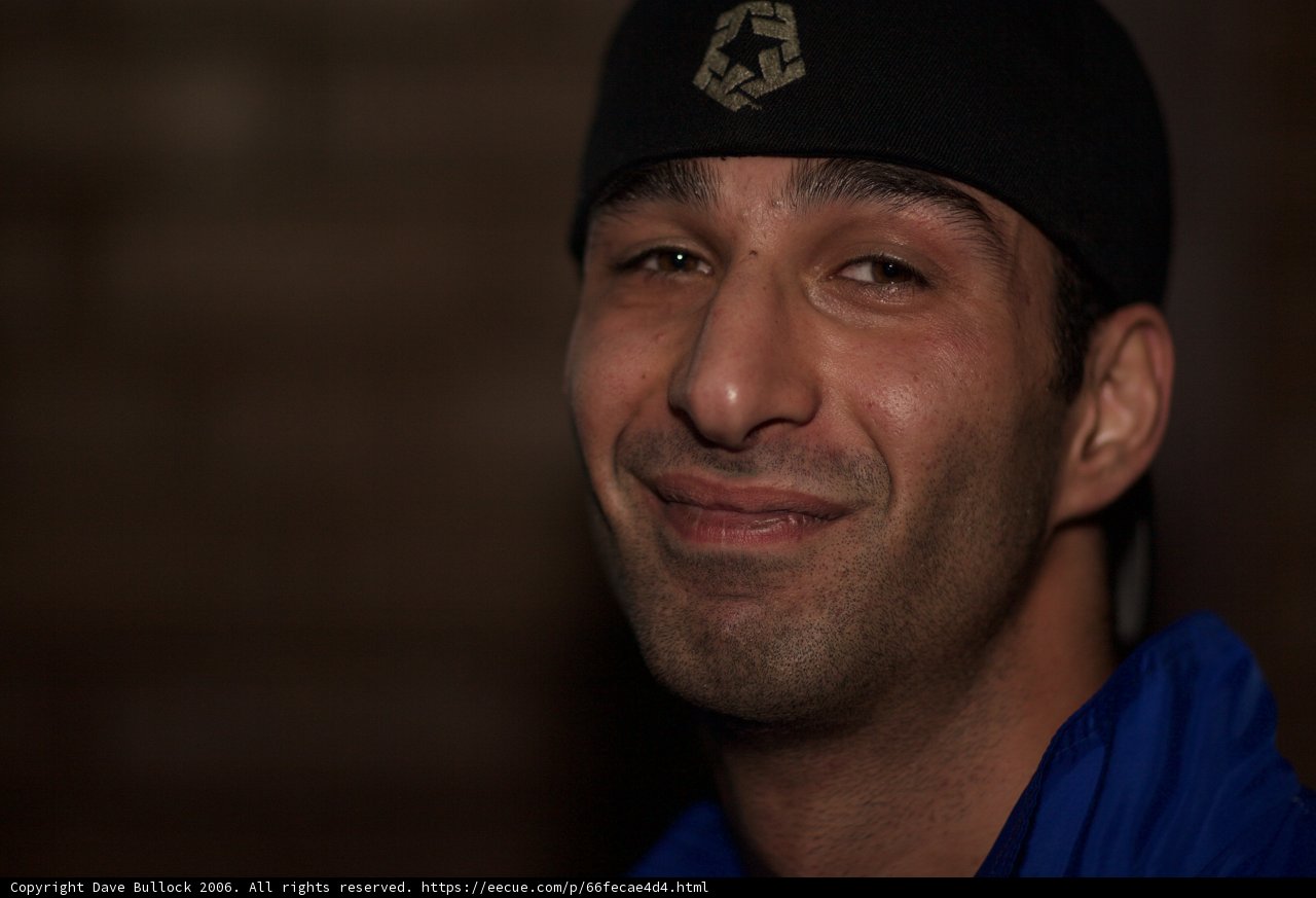 Smiling in his Favorite Baseball Cap