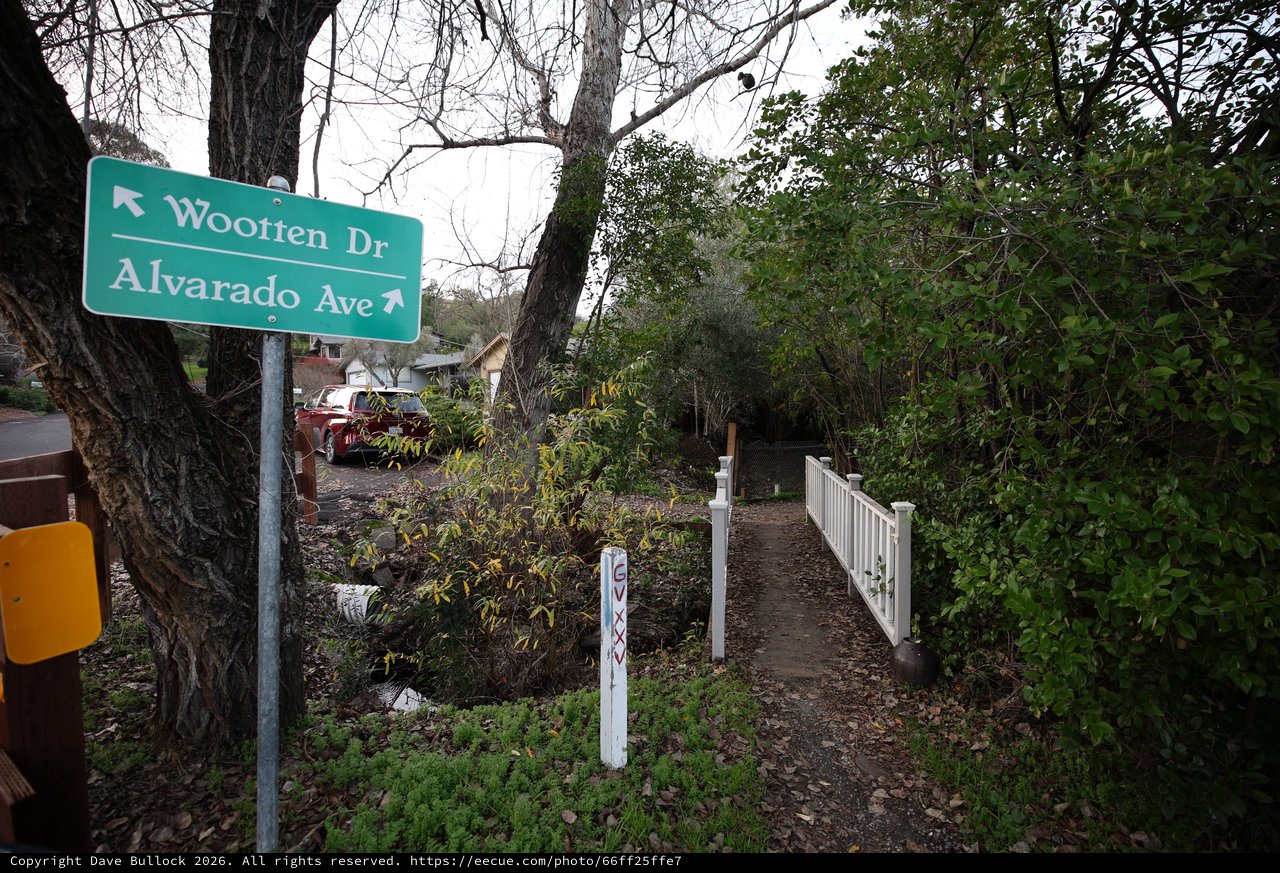 Street Signs at Wootten Drive and Alvarado Avenue Intersection