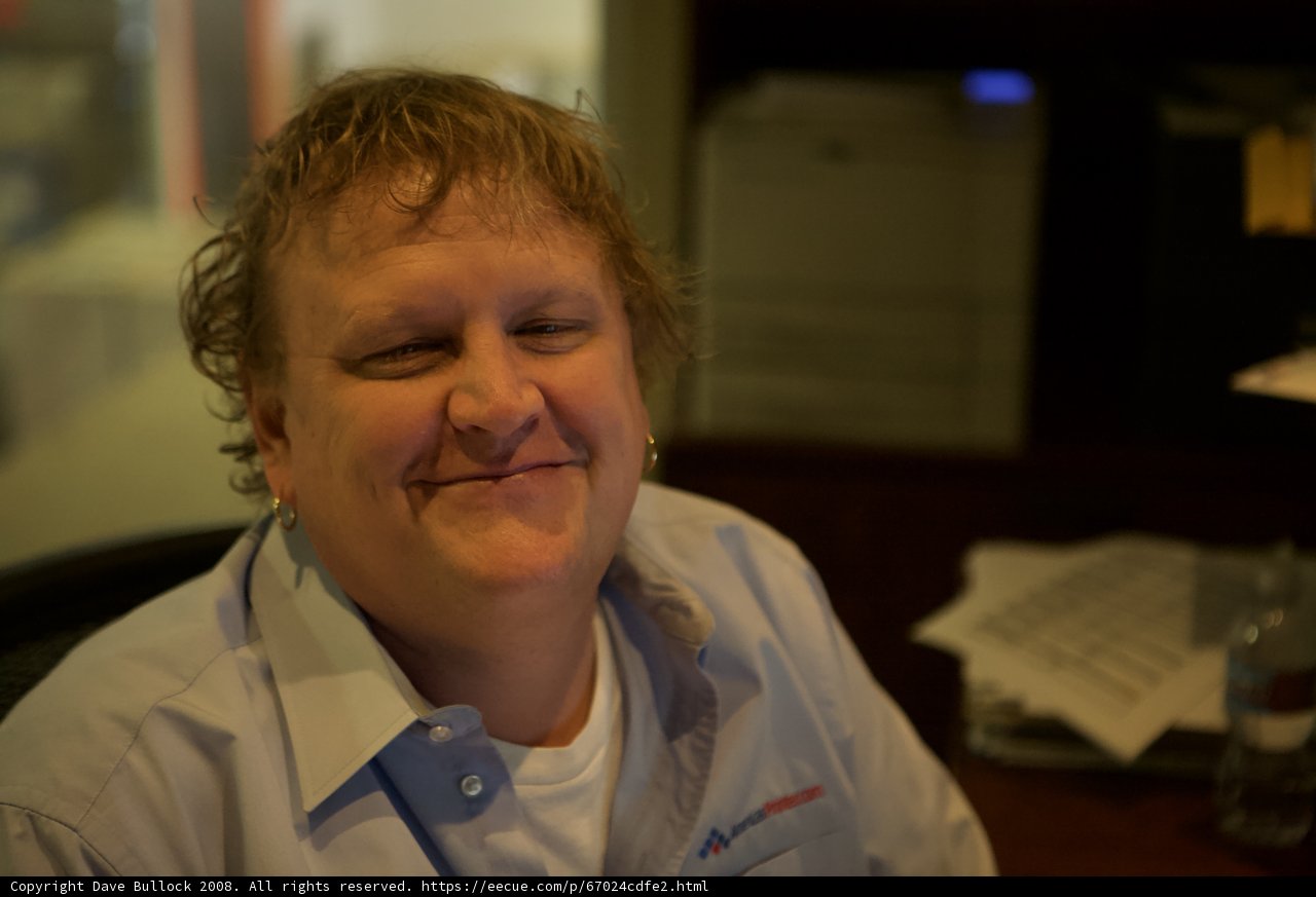Happy Artie P in his Office