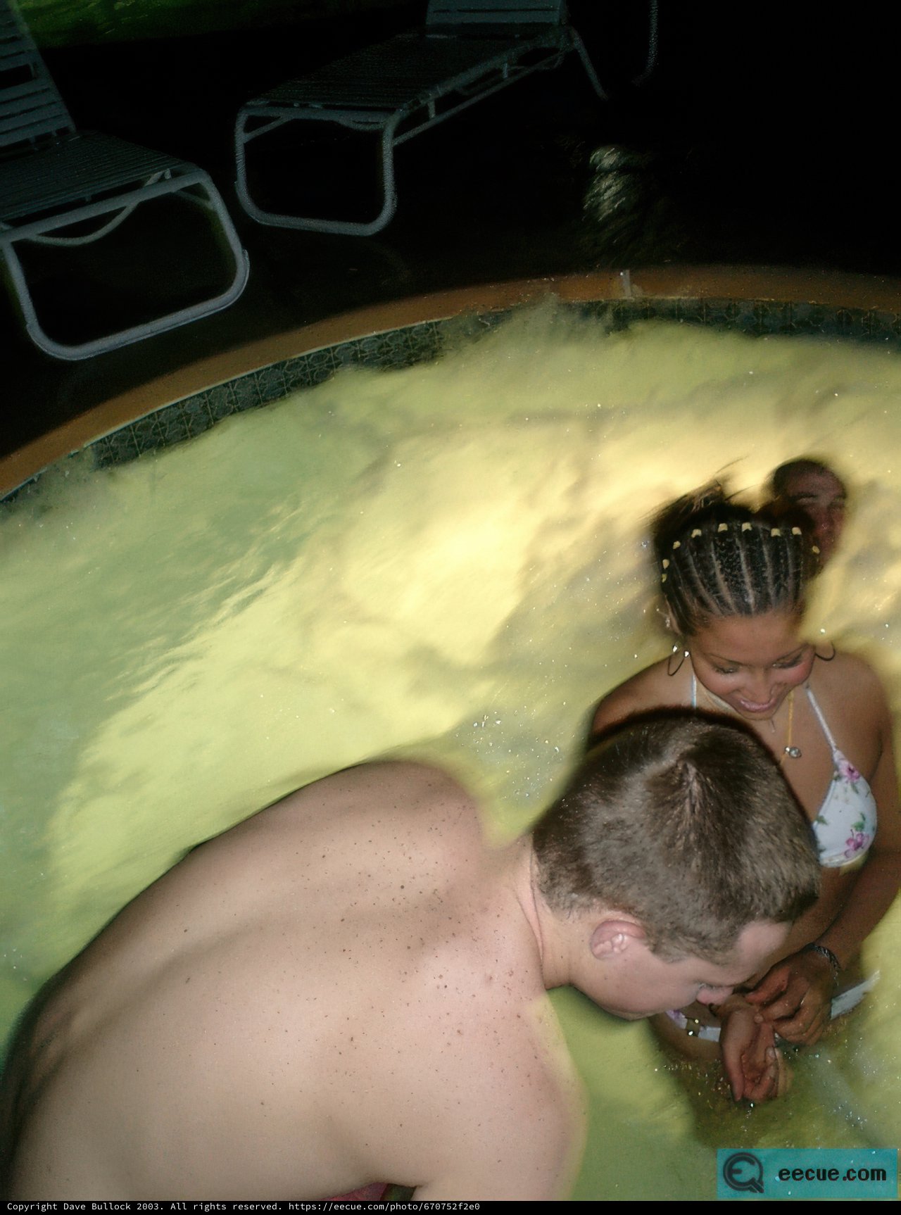 Relaxing in the Hot Tub