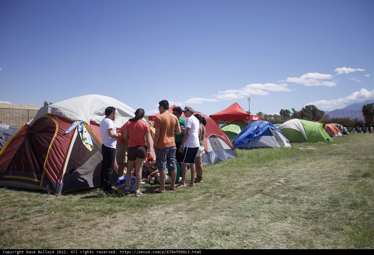 Camping with Friends at Coachella
