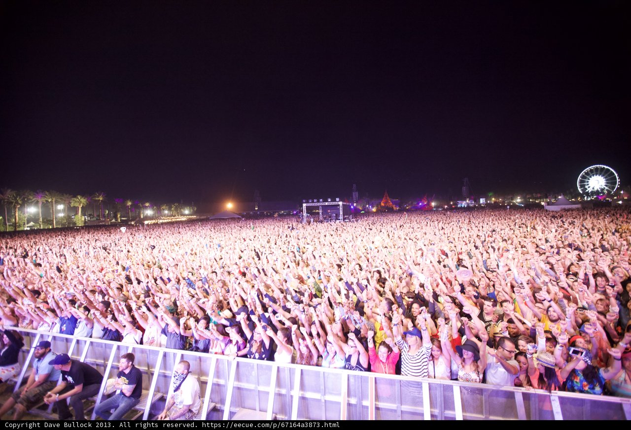 Massive Crowd at Coachella Concert