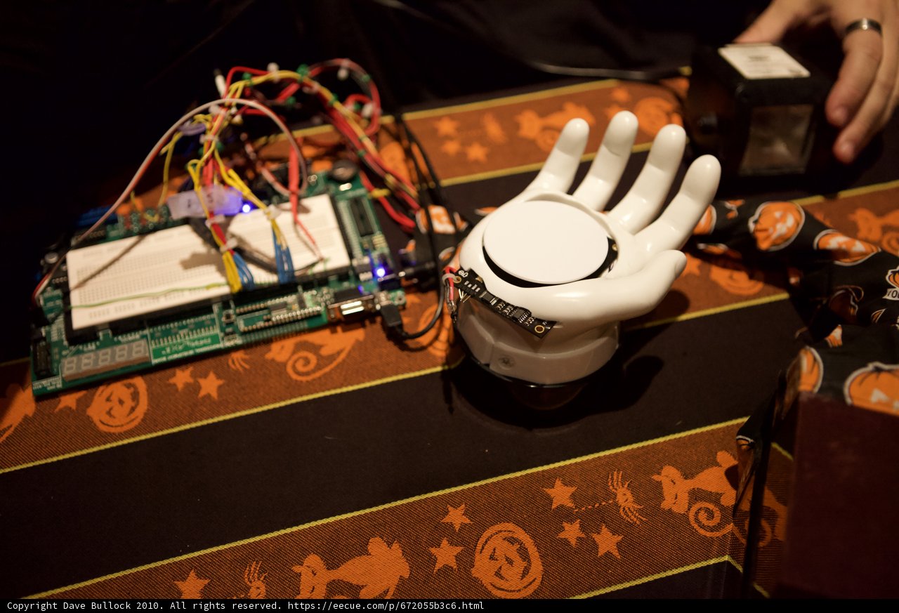 A Gloved Hand Commands Technology