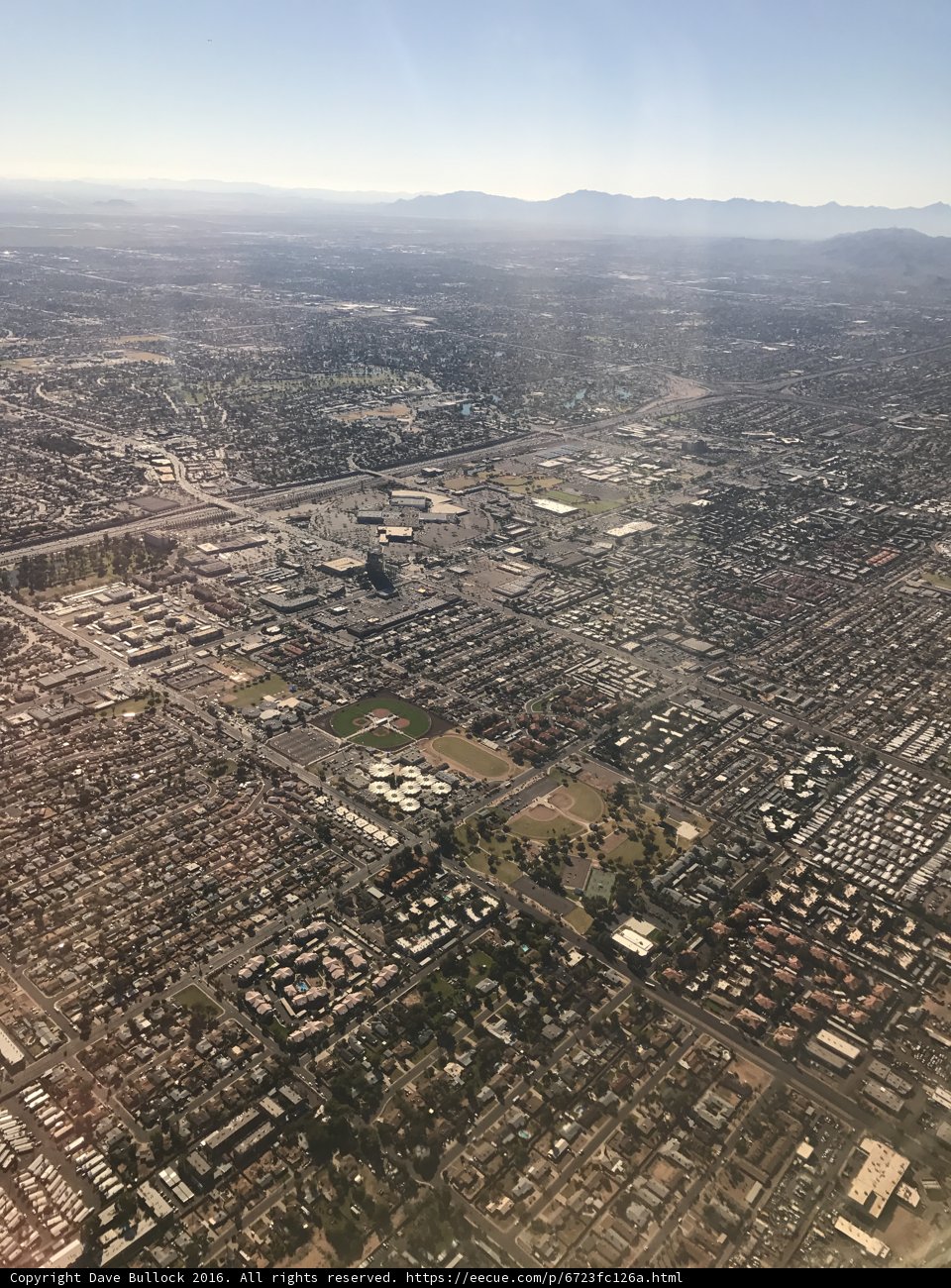 Bird's Eye View of Urban Cityscape