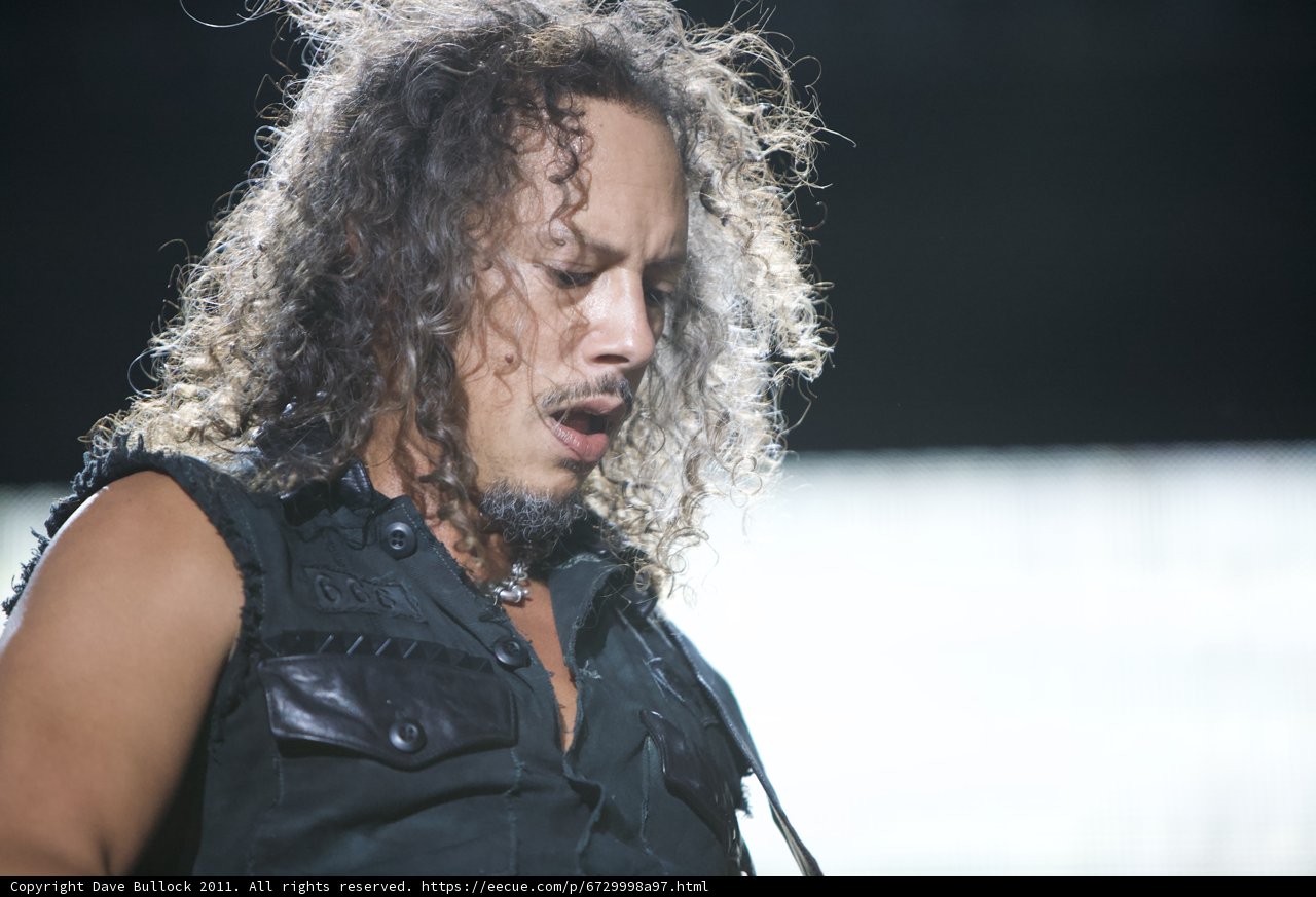 Kirk Hammett Rocking Out at the Big Four Festival