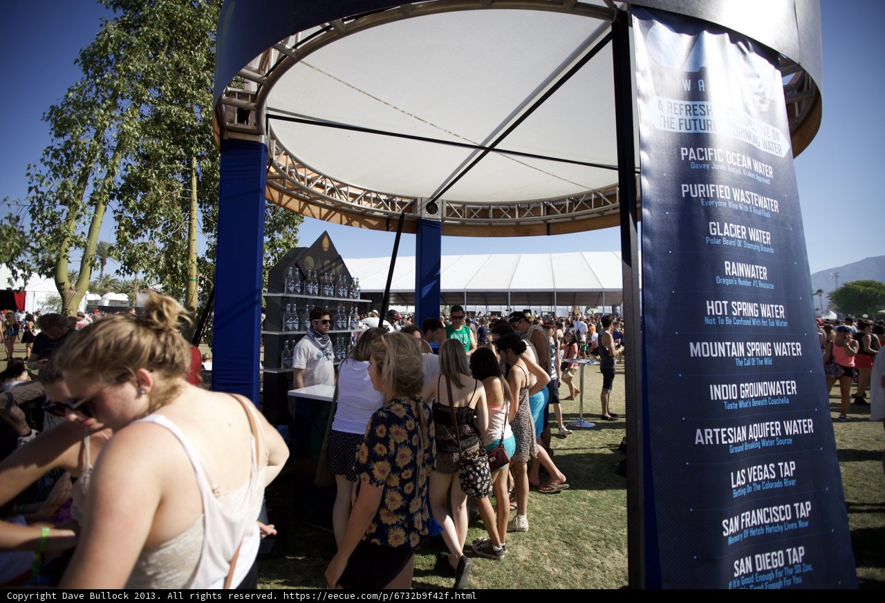 Gathering under the Coachella Tent