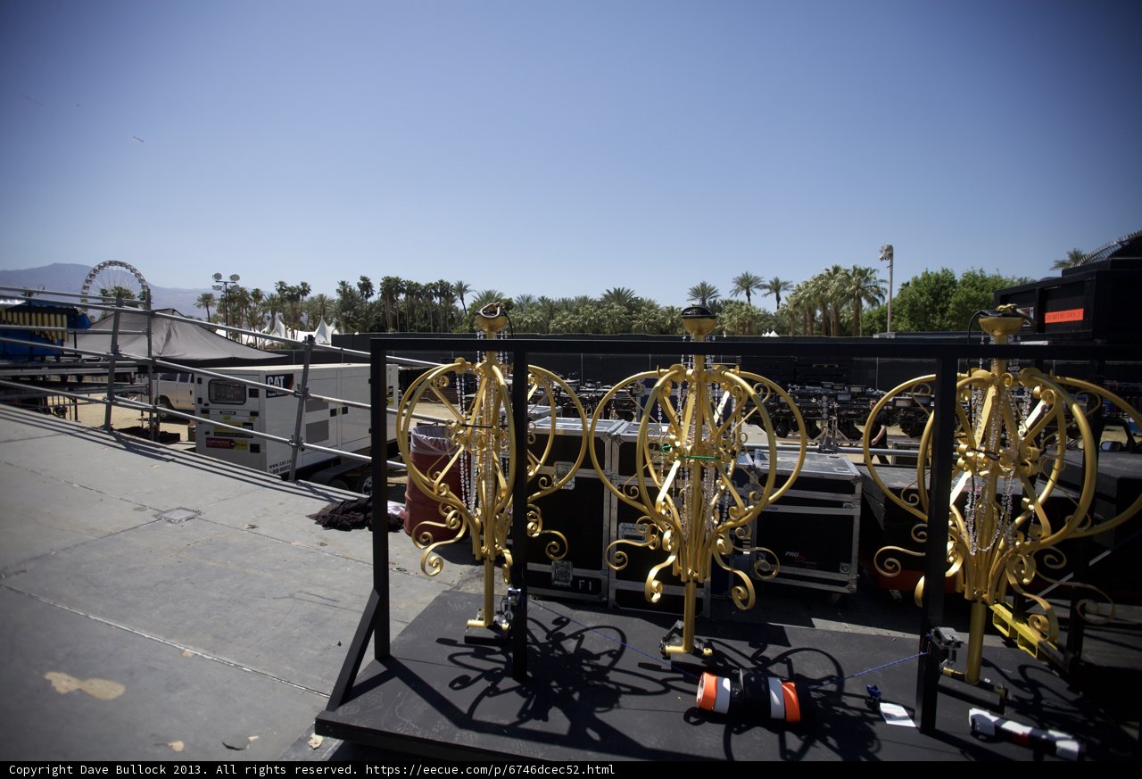Golden Bikes on the Coachella Stage