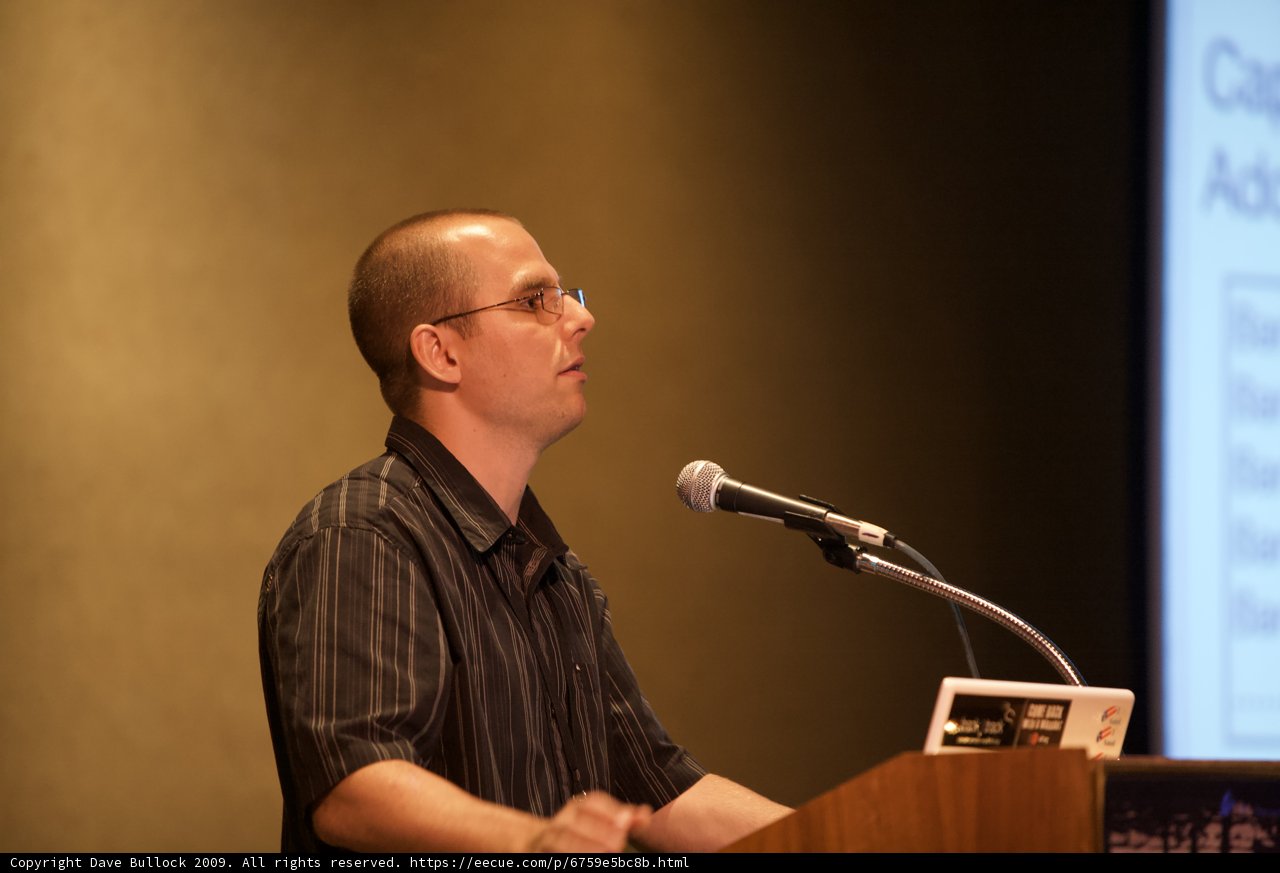 Expert in Glasses Sharing Insights at DefCon 17