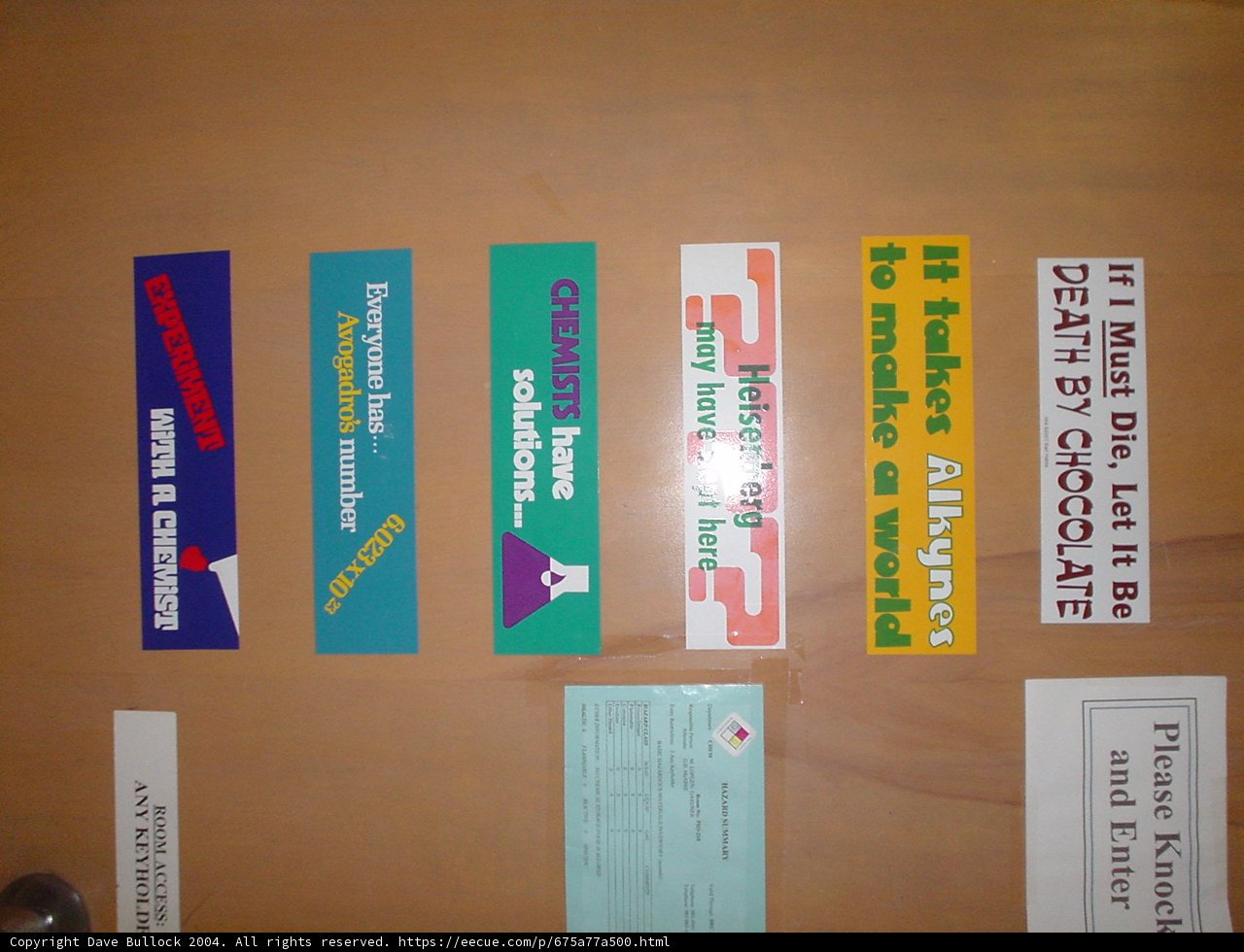 Sticker-Filled Door