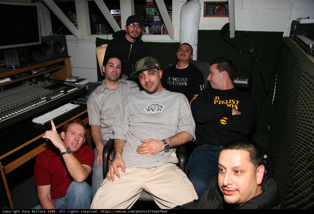 Recording Studio Session with Cesar N, Rob G, Clutch, Justin F, Eric S, and Gil M