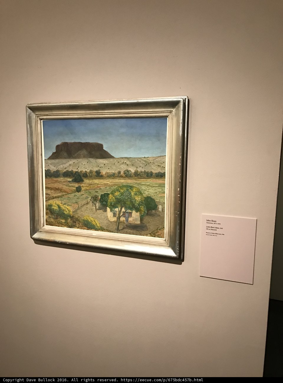 Mountain Landscape Painting in New Mexico Museum of Art