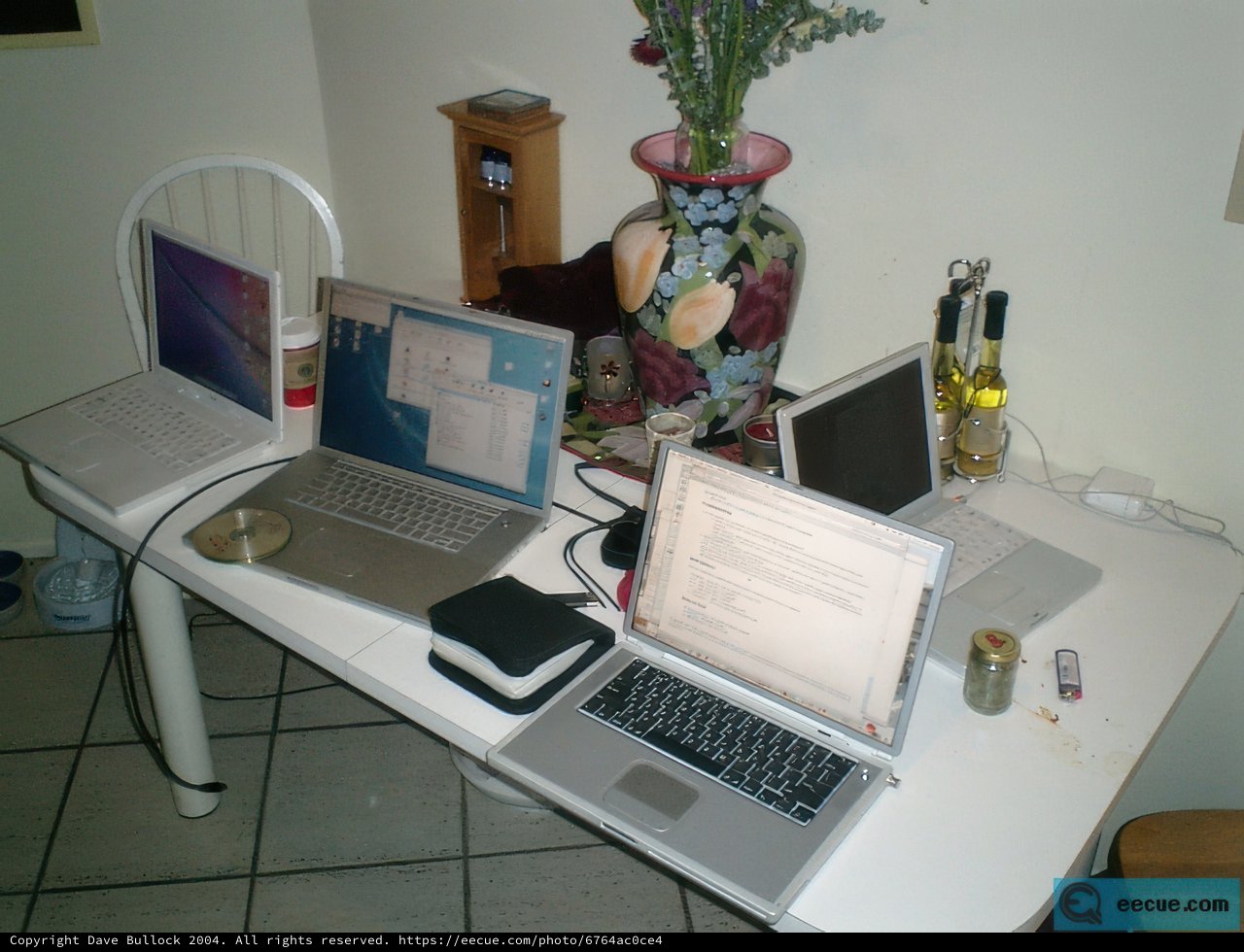 Desk full of Electronics