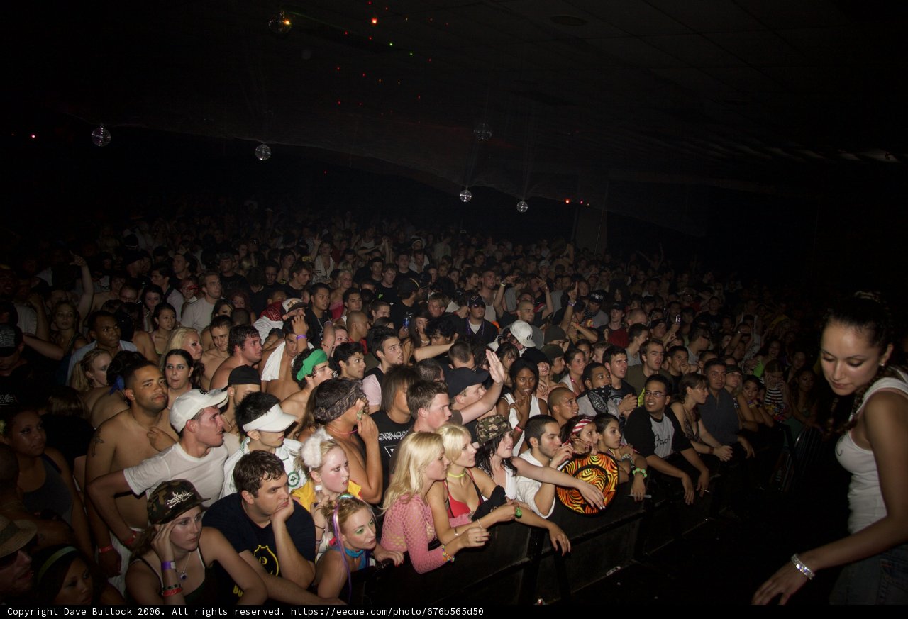 Nightclub Crowd with a Leading Lady