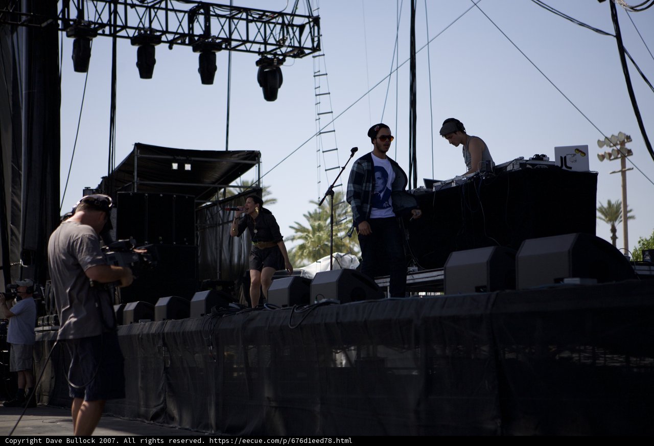 On Stage at Coachella 2007