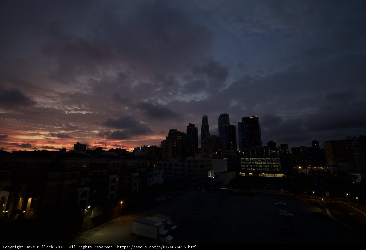Sunset Skyscrapers in Los Angeles