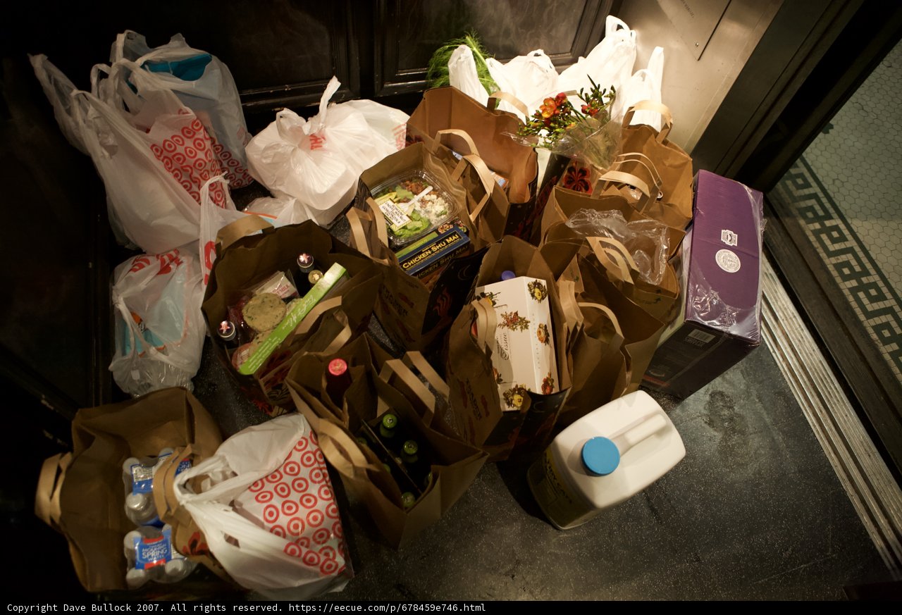 Grocery Haul and Floral Arrangement