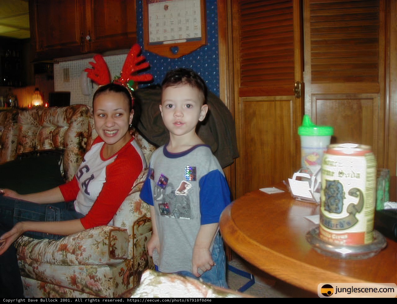 Reindeer Antlers on the Couch