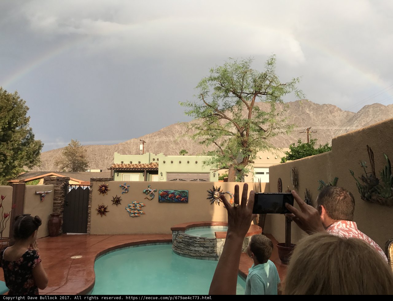 Rainbow Reflections at the Resort