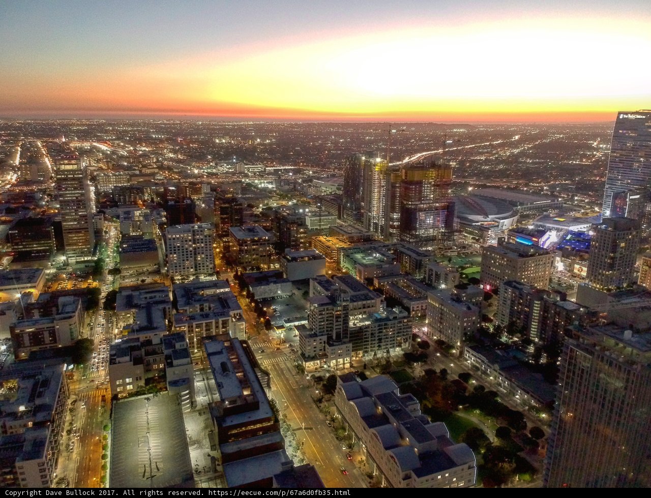 Sunset Over the City