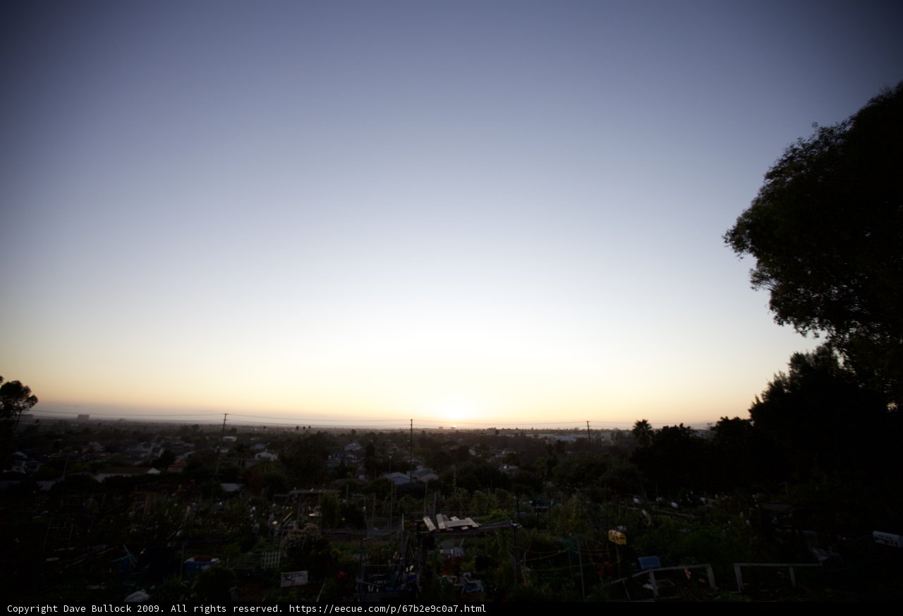 Cityscape Bathed in Sunset Light