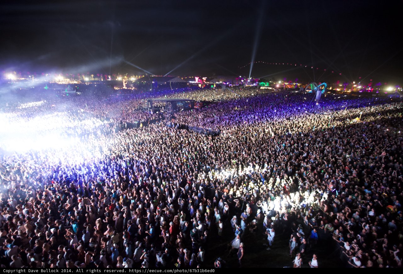 Bright Lights at Coachella Music Festival