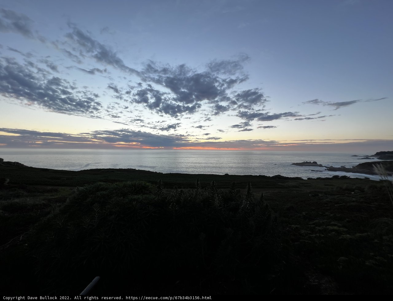 Scenic Sunset Over the Pacific
