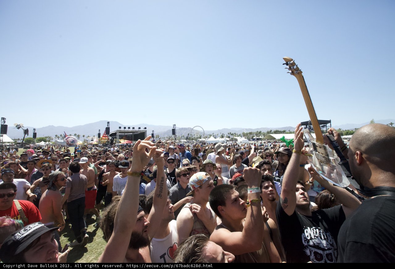 Rocking out at Coachella Music Festival