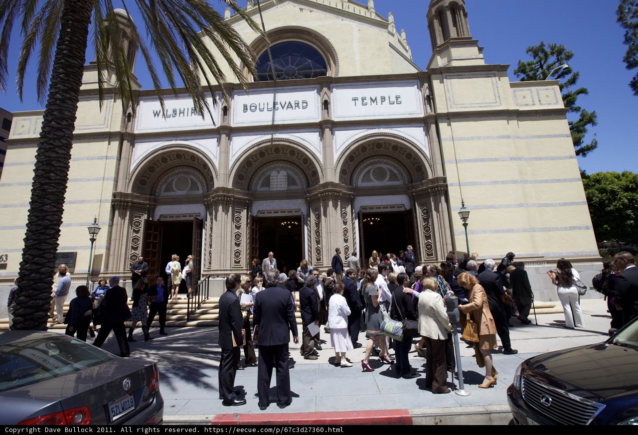 Congregation Outside Historic Church