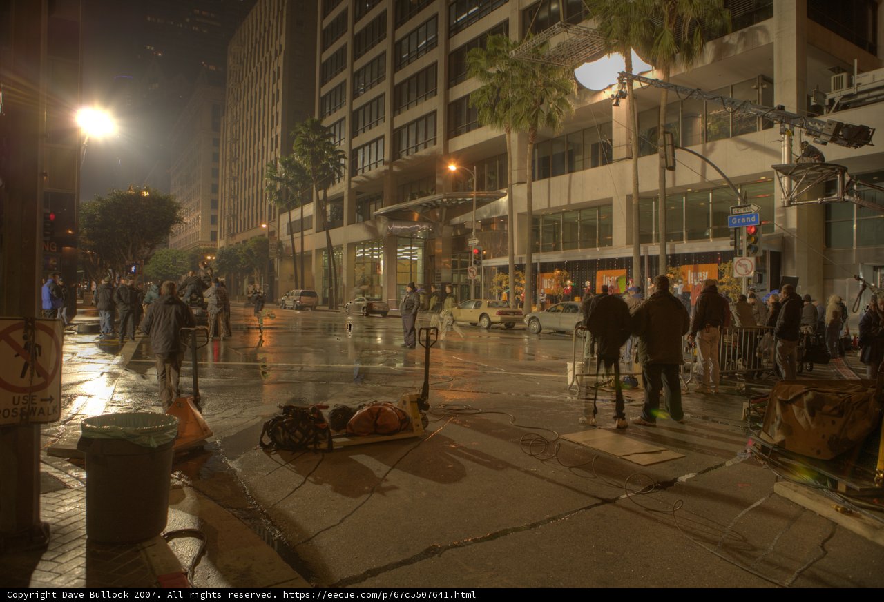 Urban Dwellers Brave the Night Sidewalks