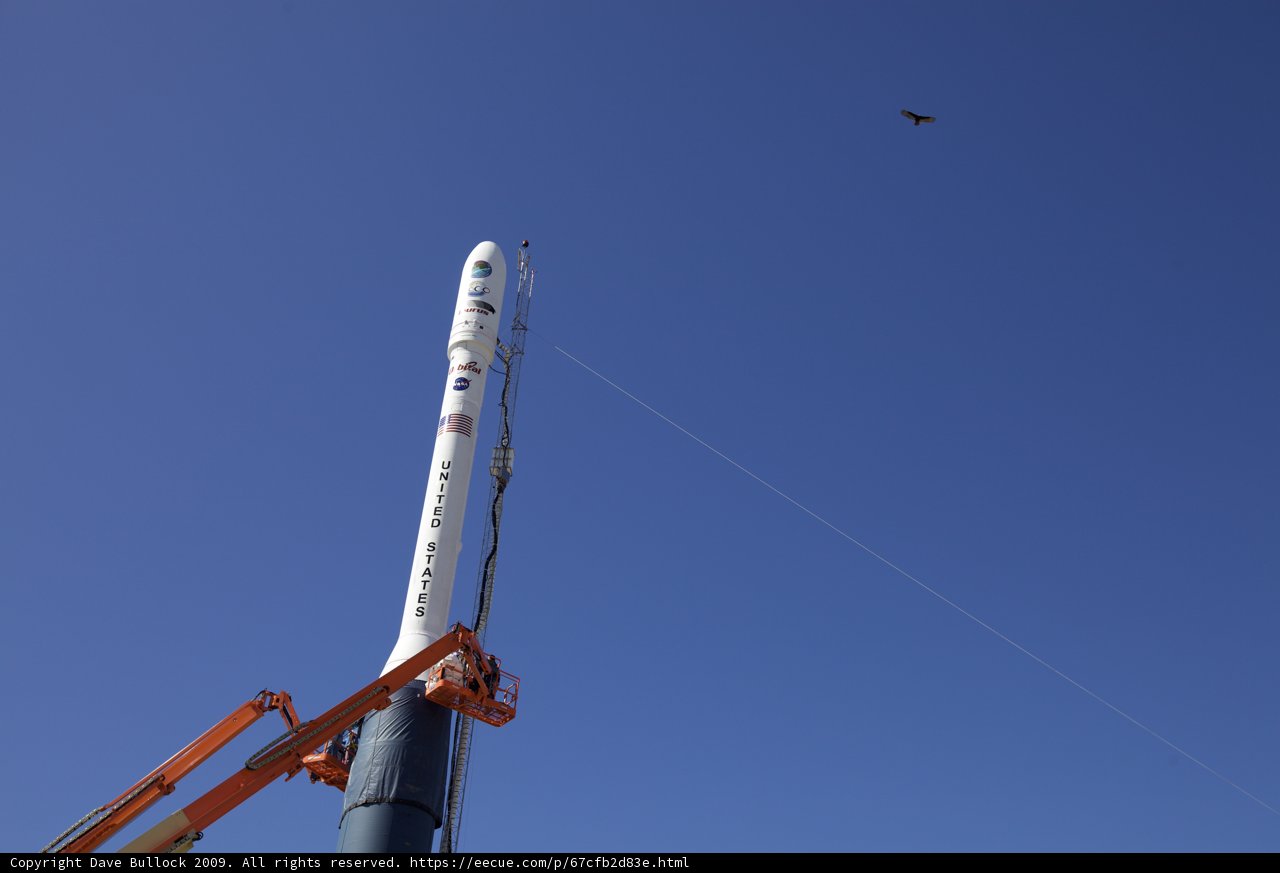 Rocket Launch with a Bird's Eye View