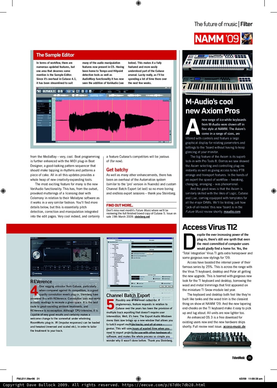 NAMAM 10 Synthesizer Takes the Music World by Storm