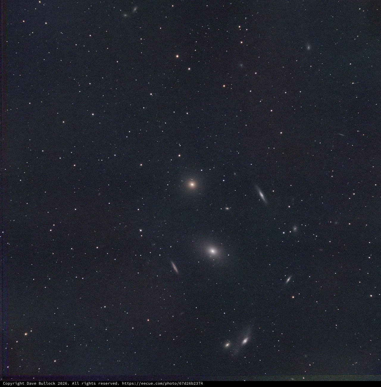 M84 and Markarian's Chain - Virgo Galaxy Cluster