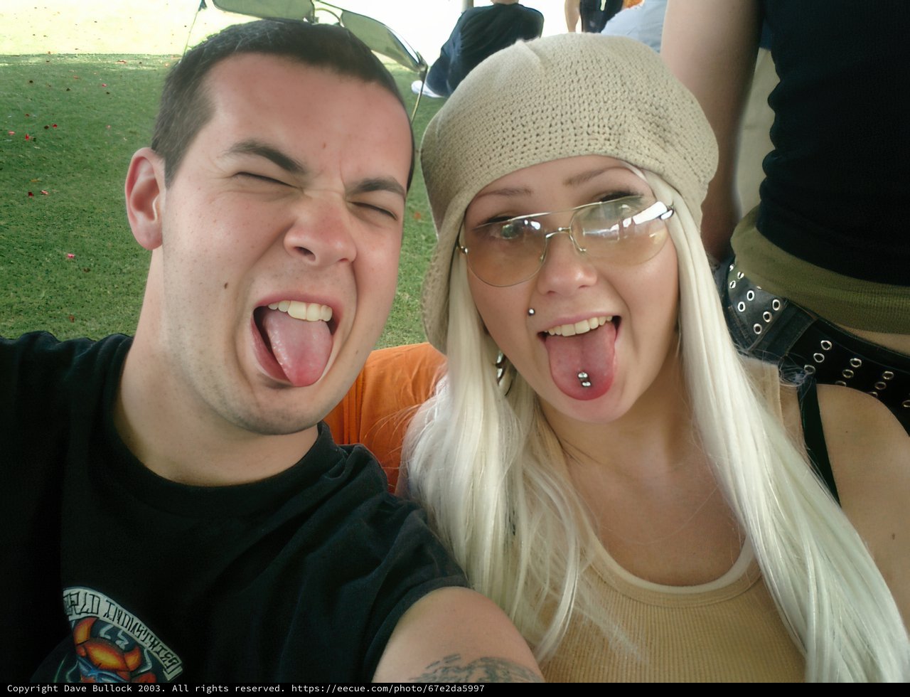 Tongue-Out Duo at Coachella