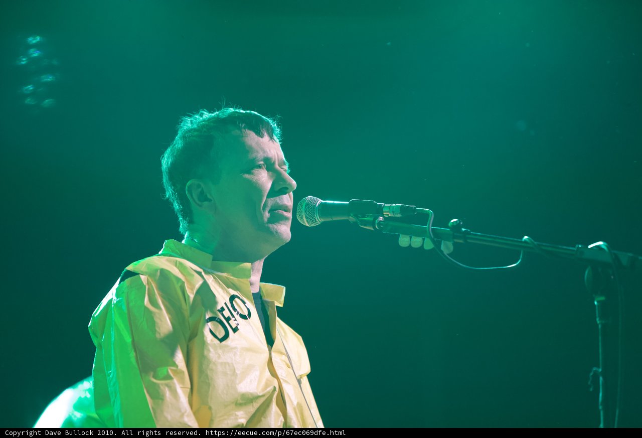 Bob Mothersbaugh Rocks Coachella Stage with Microphone in Hand