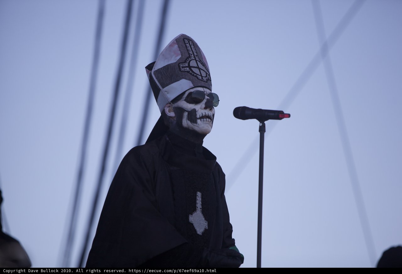 Skull Man Takes the Stage