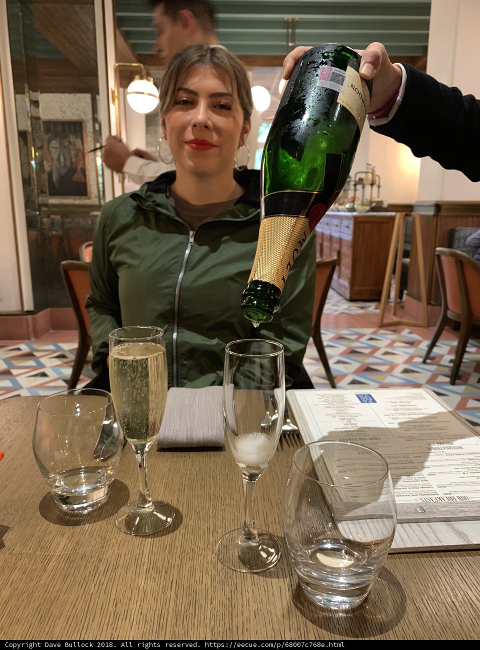Celebratory Champagne Pour