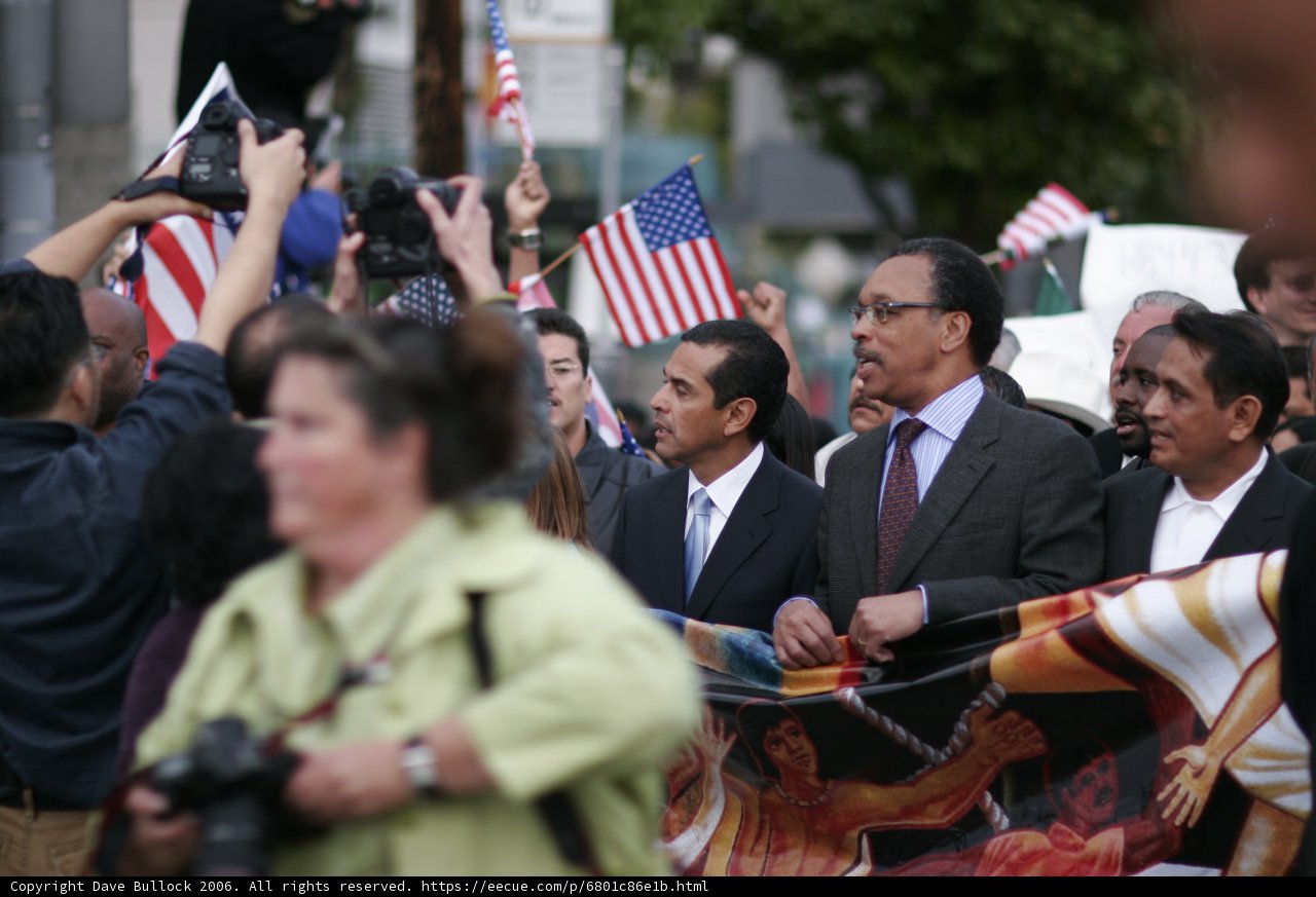 Political Leaders at a Rally