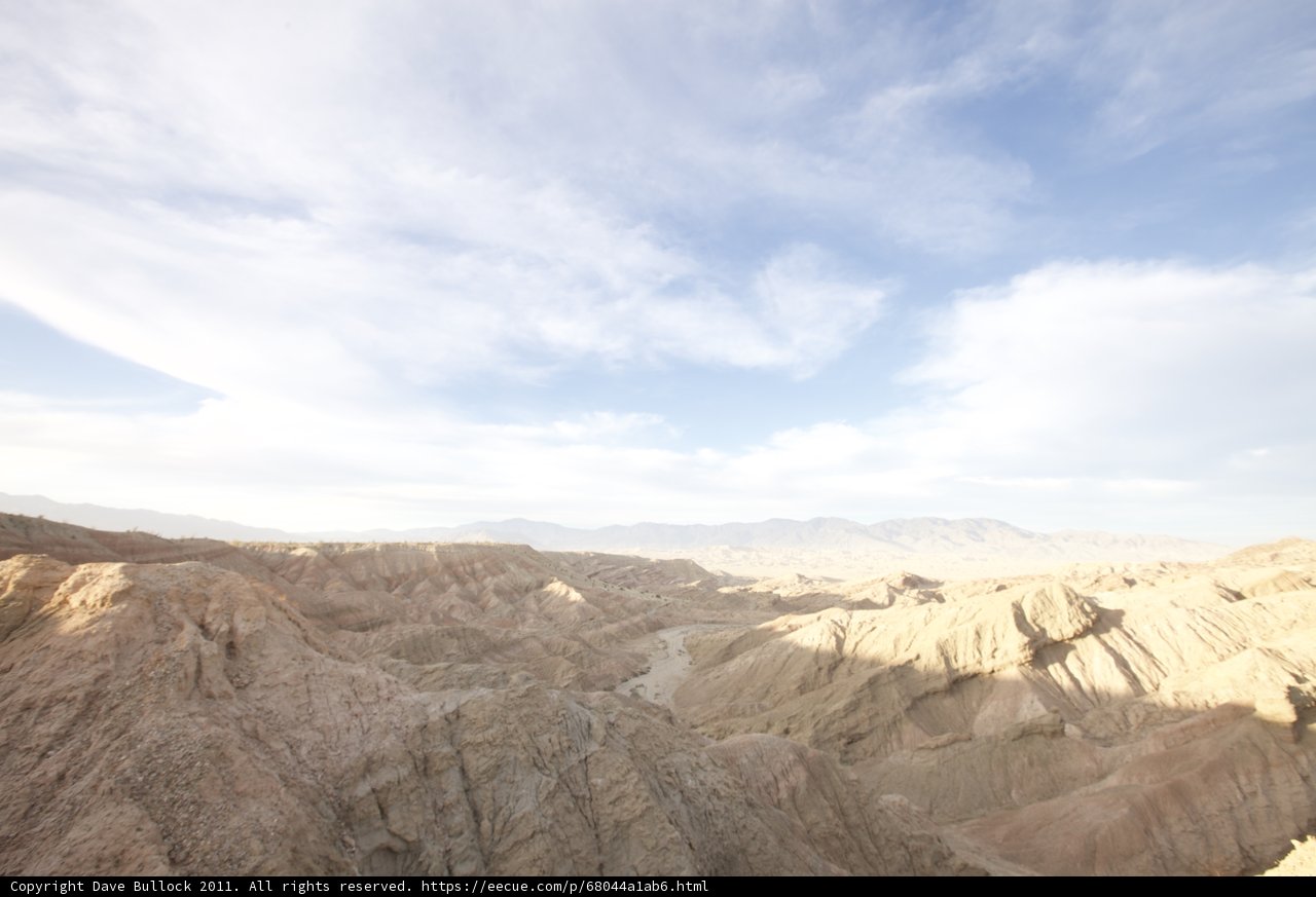 Mountainous Vista over the Desert