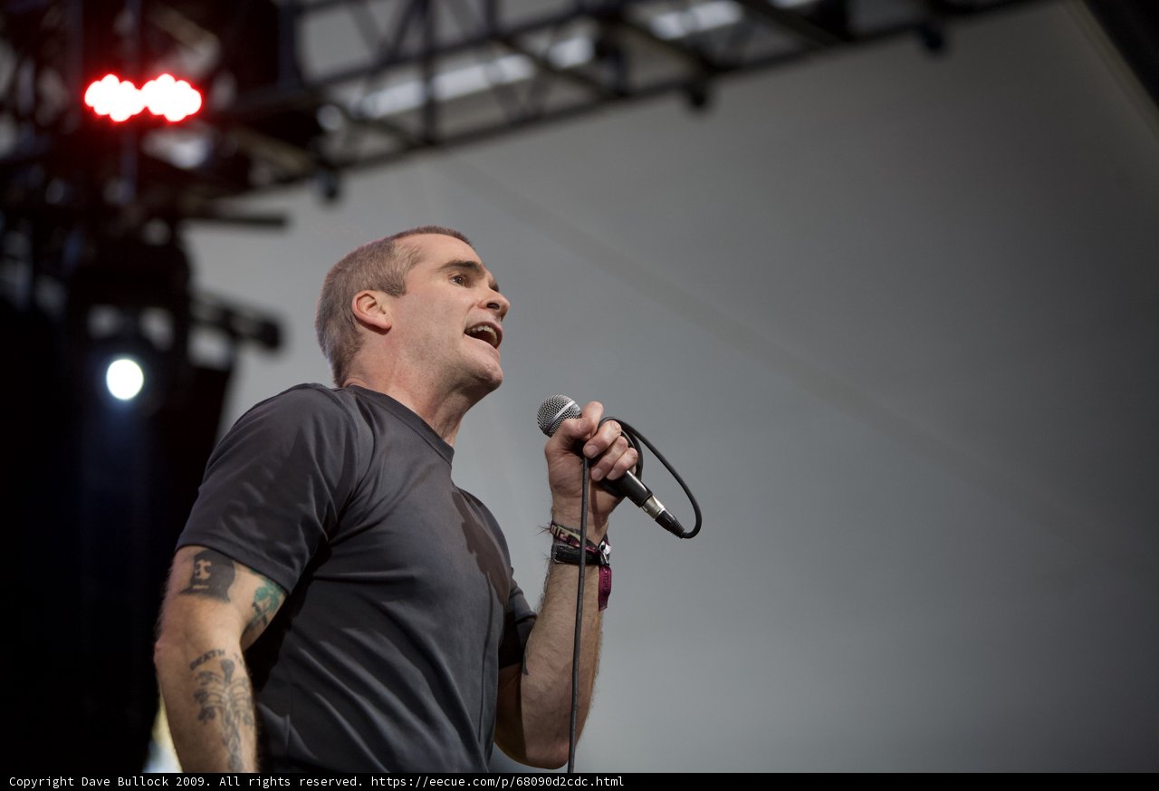 Tattooed Singer Henry Rollins Lights Up Coachella Stage