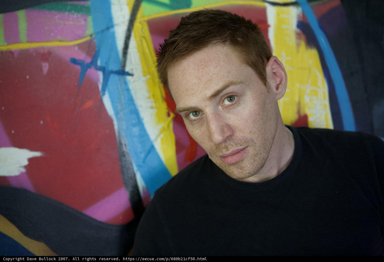 Colorful Wall & Black Tee