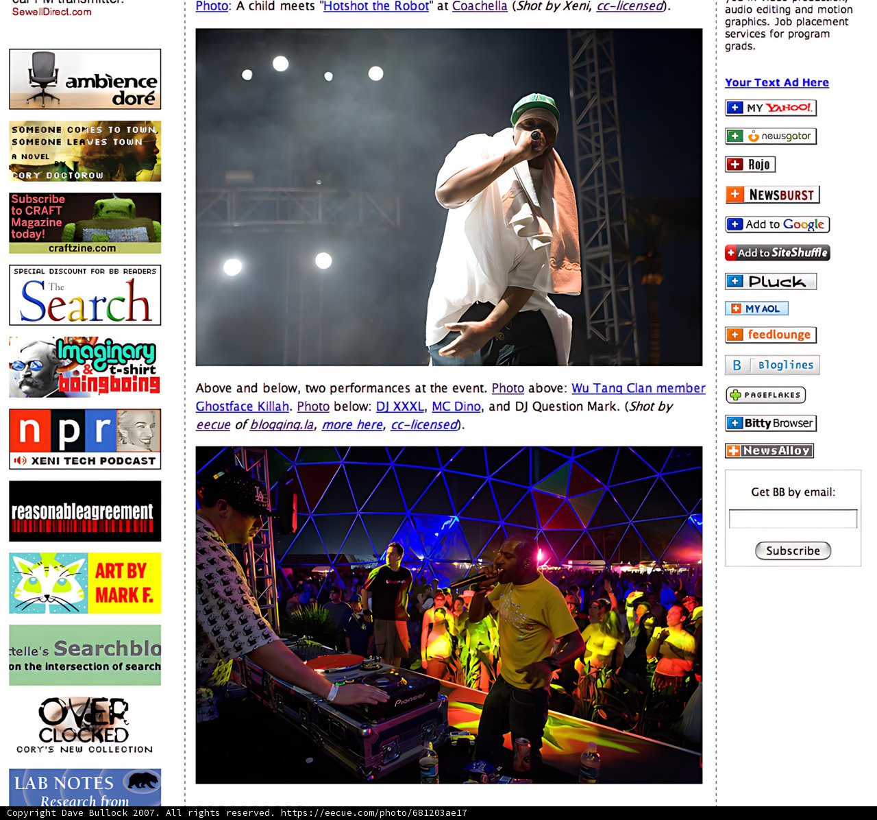 Website for Music Festival