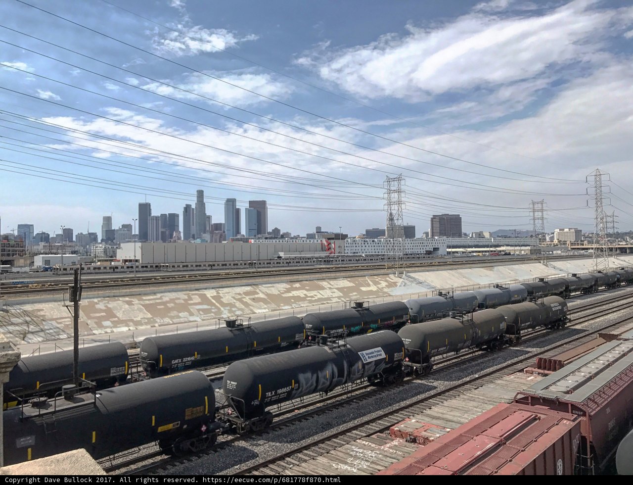 Train Yard in the Heart of the City