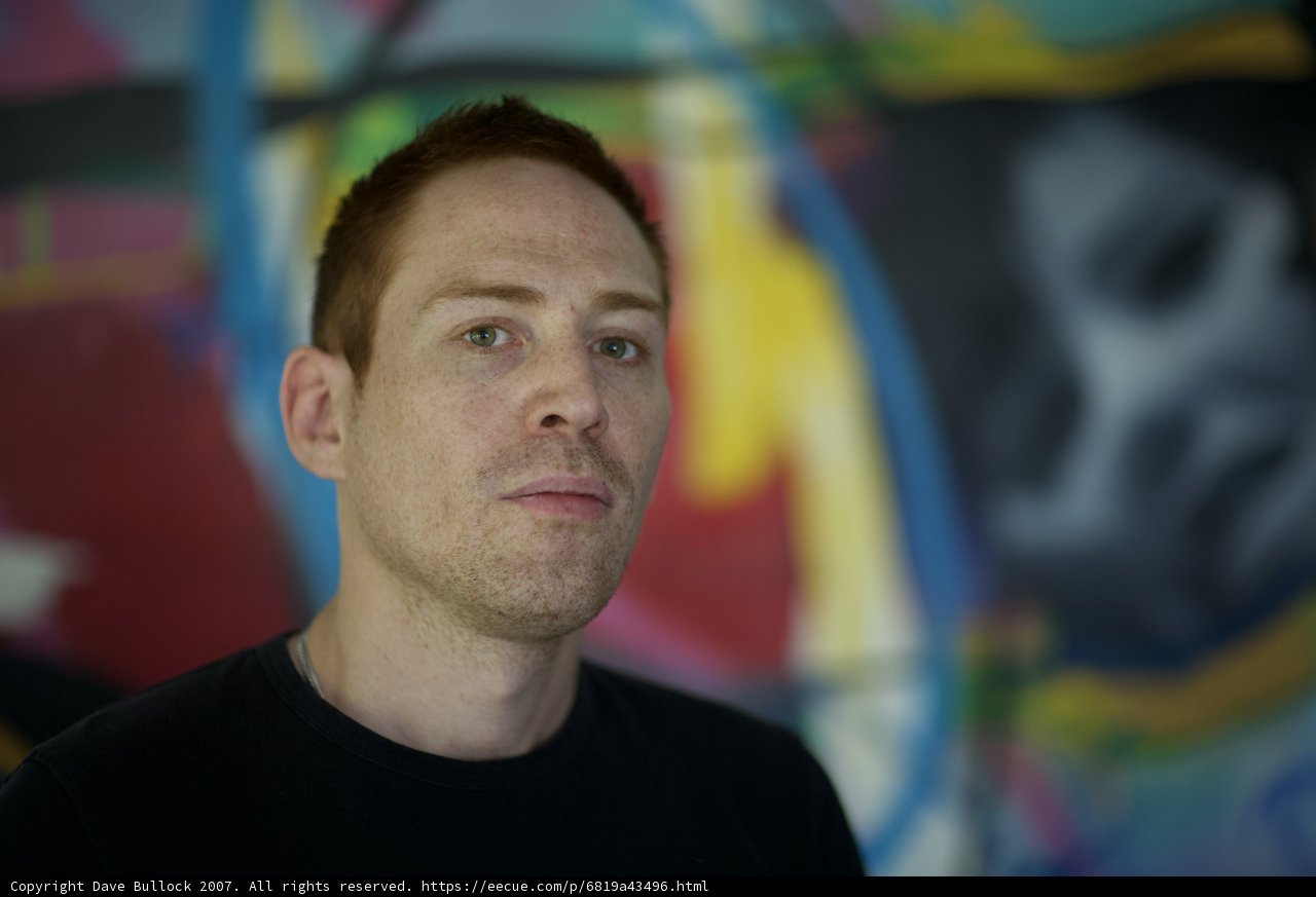 Vibrant Wall Portrait