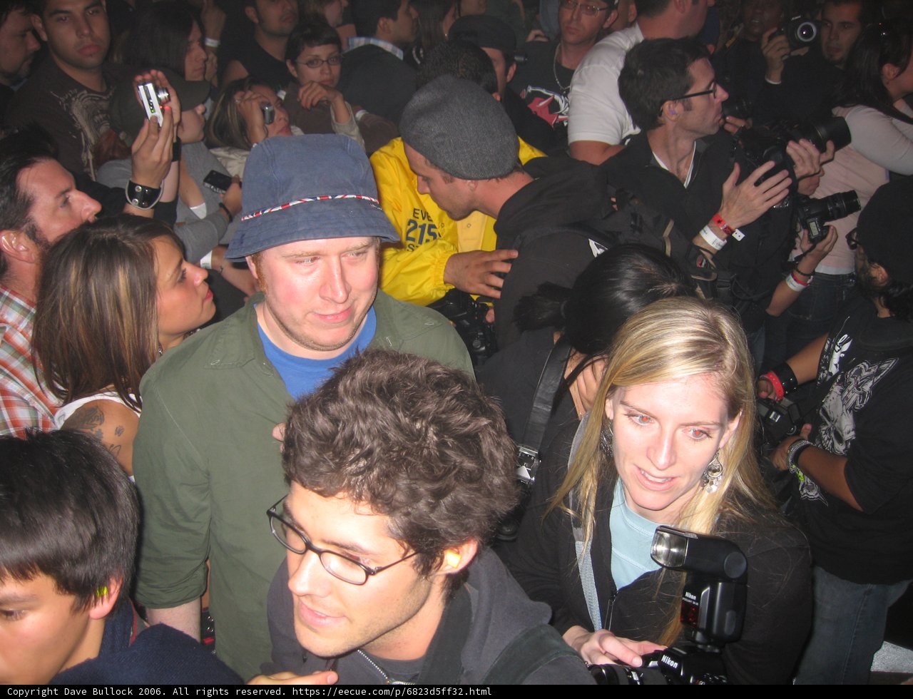 Blue Fedora in the Night Crowd