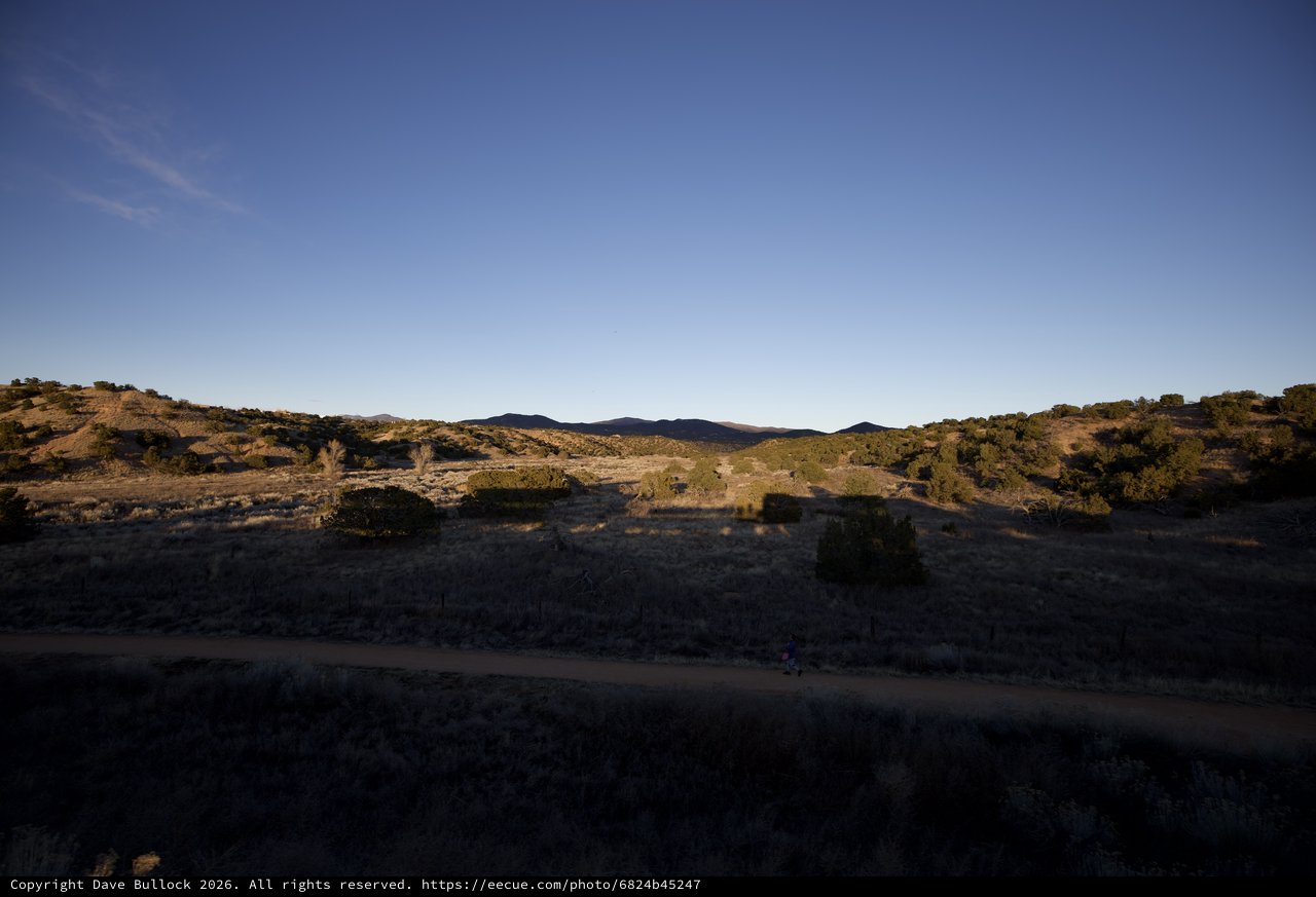 Desert Valley at Dusk in Southwest Landscape